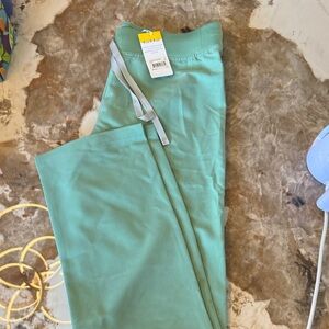 Figs Women's Boot Cut Scrub Pants in Mint/jade Green Livingston